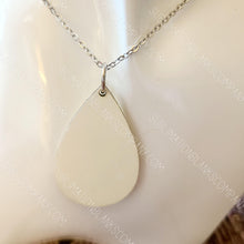 Load image into Gallery viewer, Pair of Large 2-sided MDF Teardrop Necklace Pendant Sublimation Blanks
