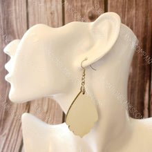 Load image into Gallery viewer, 2-sided BOHO Earrings Sublimation Blank (2 pcs) + Hanging Hardware. Laserable!
