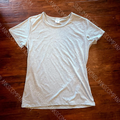 Ladies Short Sleeve T-Shirt Sublimation Blank! White/Pink/Grey