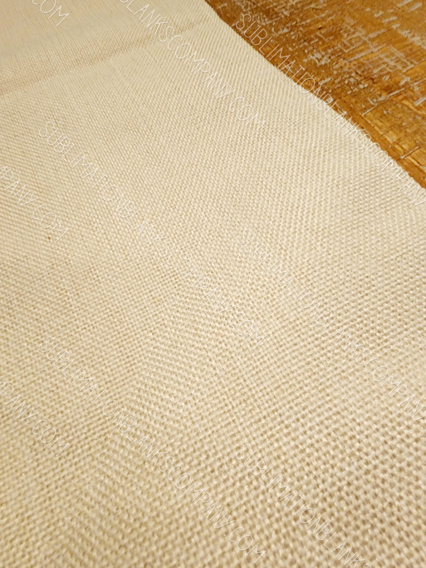 2-sided Farmhouse Burlap Linen Table Runner Sublimation Blank with Tassel Trim!