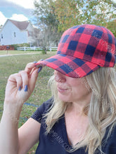 Load image into Gallery viewer, Structured Distressed Ponytail Criss Cross Back Baseball Trucker Hat Cap
