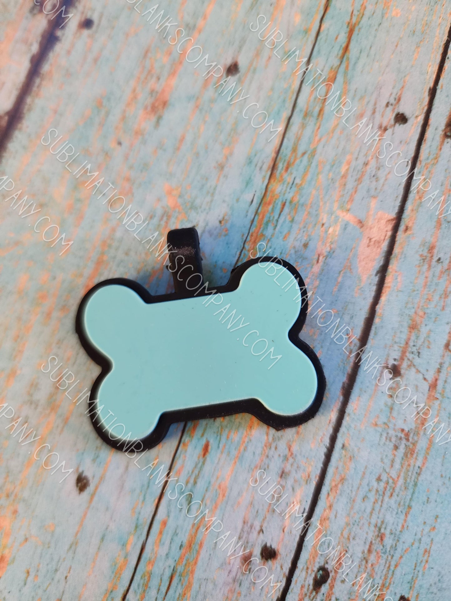 Silicone 2- sided Blank Bone Silent Pet Tag! Good for laser engraving!