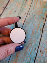 Load image into Gallery viewer, Silicone 2- sided Blank Round Silent Pet Tag! Perfect for laser engraving!
