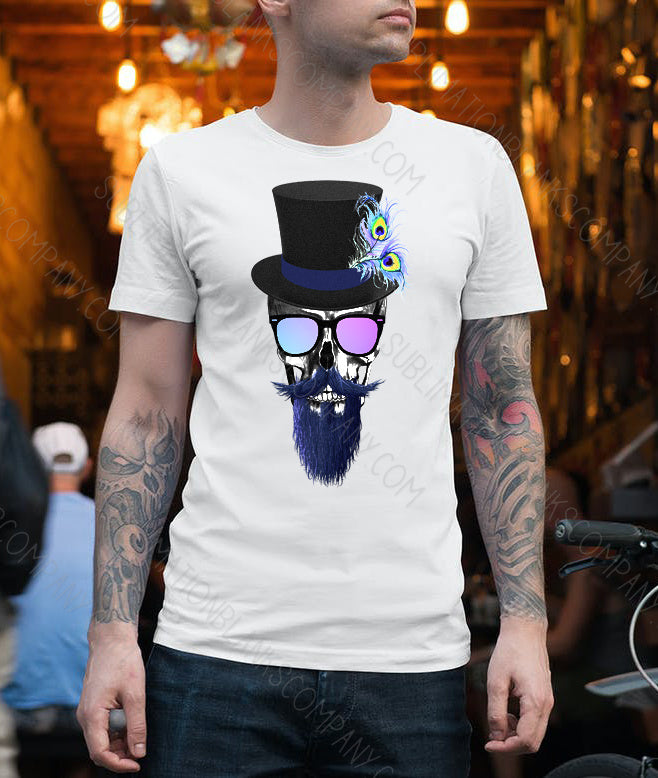 Blue Beard Skull .svg digital download artwork