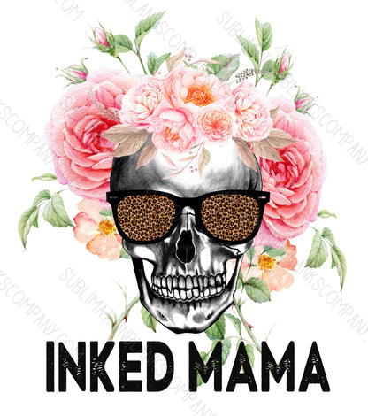 Inked Mama Skull .svg digital download artwork