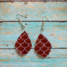 Load image into Gallery viewer, 2-sided BOHO Earrings Sublimation Blank (2 pcs) + Hanging Hardware. Laserable!
