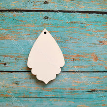 Load image into Gallery viewer, 2-sided BOHO Earrings Sublimation Blank (2 pcs) + Hanging Hardware. Laserable!
