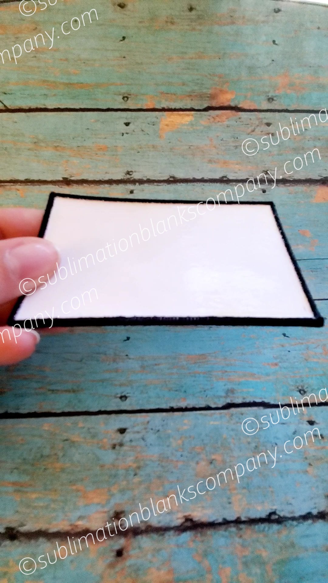 Rectangle Hat Patch Sublimation Blank (Small and Large Size)