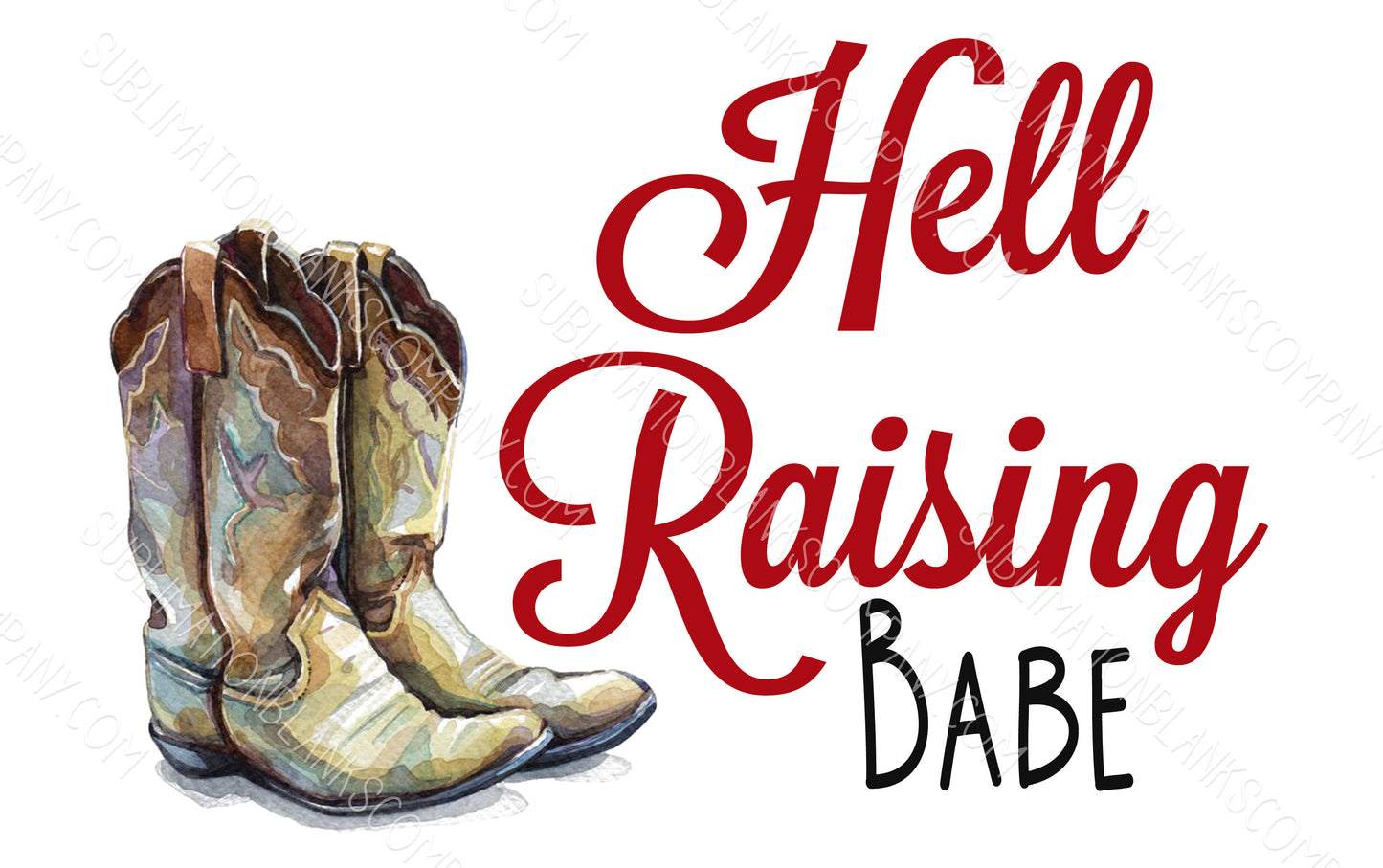Hell Raising Babe .png digital download artwork