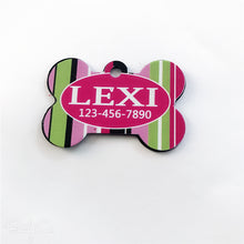 Load image into Gallery viewer, 2-sided Dog Bone Shape Dog Pet ID Tag Aluminum Metal Sublimation/Laserable Blank with Hanging Ring

