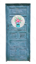 Load image into Gallery viewer, Blank Blue Door Hanger Mock Up .svg digital download artwork
