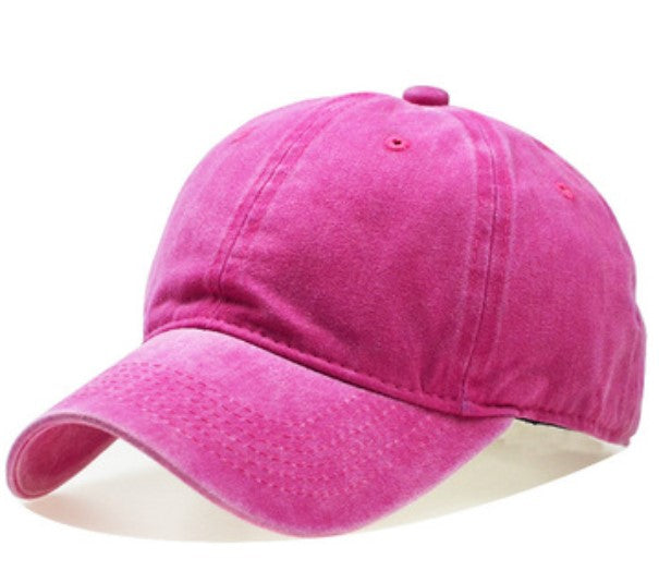 Adjustable Stonewashed Unisex Baseball Trucker Hat Cap with Slide Buckle