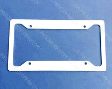 Load image into Gallery viewer, 3-Pack Aluminum License Plate Frame Sublimation Blanks. Laserable!
