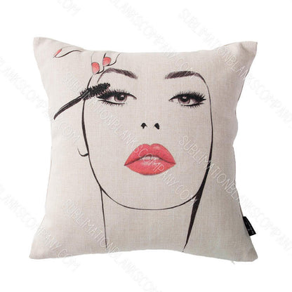 10 Pack 15.7x15.7 inch White Sublimation Pillow case Blank Pillow Cover for  DIY Sublimation Plain Burlap Cushion Cover Embroidery Blanks(40x40cm) (10)