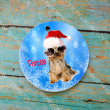Load image into Gallery viewer, 3&quot; Round MDF 2-sided Christmas Holiday Ornament Sublimation Blank. Also laserable!
