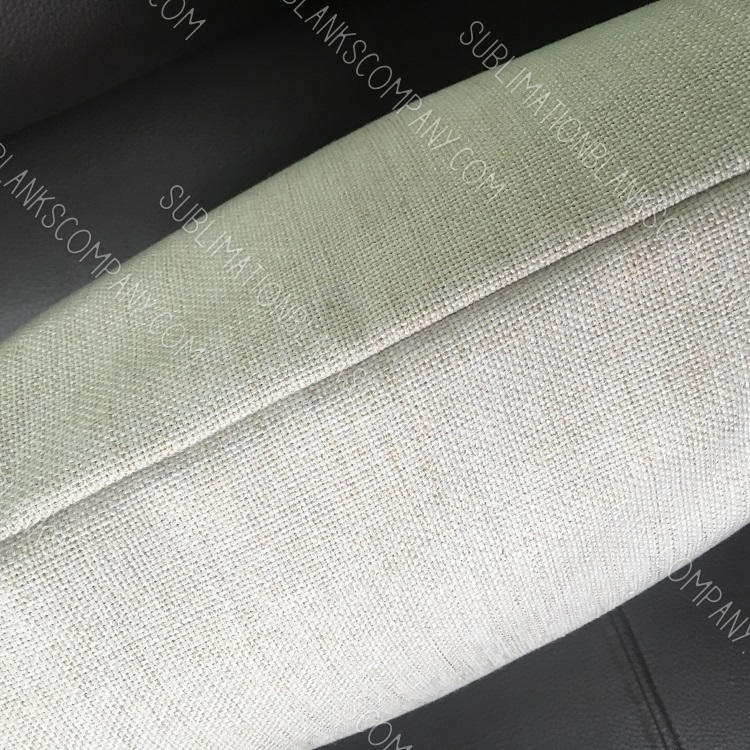 15.5" Square Natural or White Linen Burlap Pillow Cover Sublimation Blank